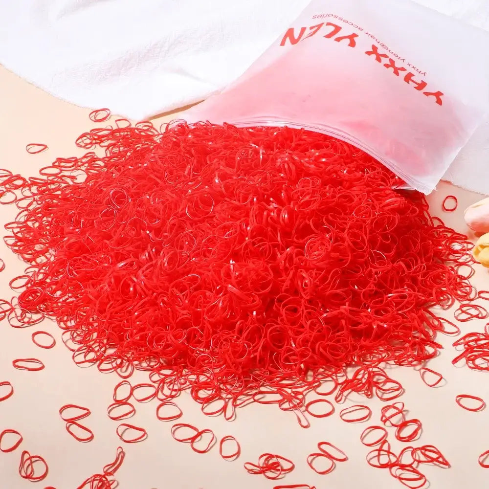 Elastique pour bracelet 500 pcs en élastiques rouges vifs pour loisirs créatifs bracelets uniques déguisement carnaval