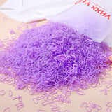 Élastique pour bracelet 500 pcs pile de élastiques translucides lavande pour loisirs créatifs et déguisement carnaval