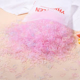 Une pile de 500 élastiques translucides roses et transparents pour bracelets yhxen idéale pour loisirs créatifs et déguisement carnaval