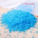 Elastique pour bracelet 500 pcs pile de elastiques bleus translucides en caoutchouc pour loisirs créatifs et bracelets uniques