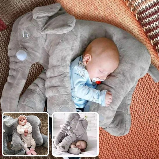 Peluche e cuscino - Elefante adorabile