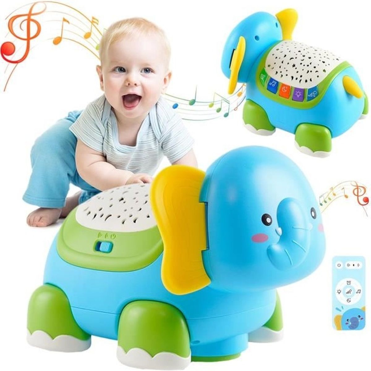 Giocattolo Elefante Musicale Luminoso