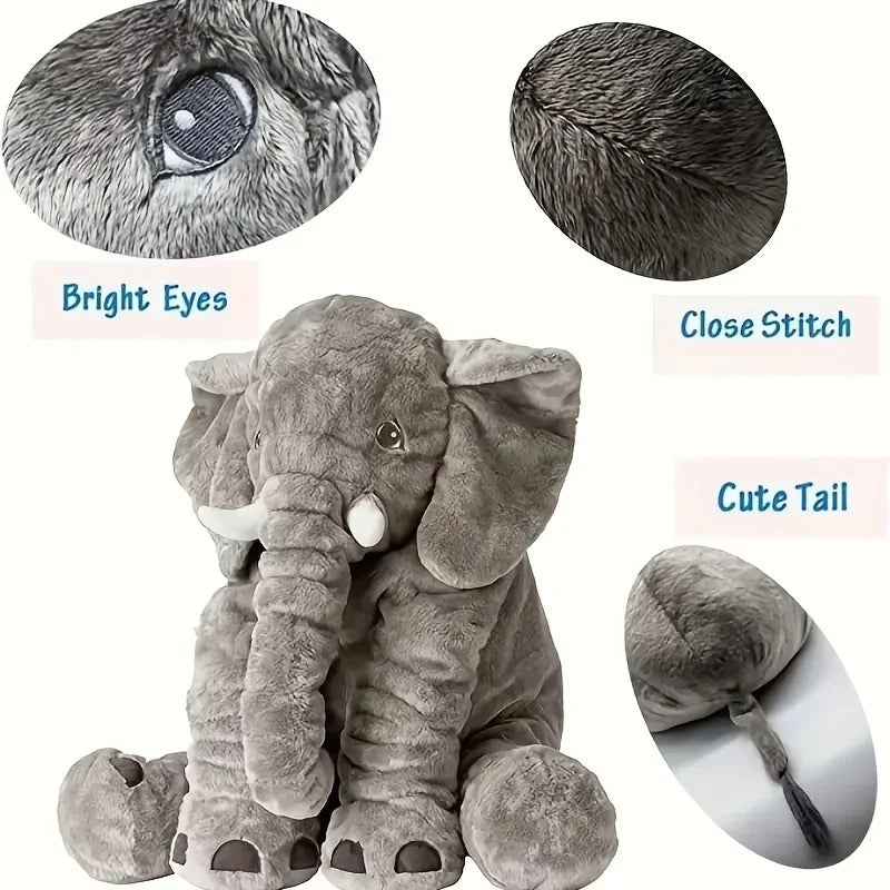 Peluche e cuscino - Elefante adorabile
