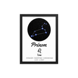 Tableau signe astrologique Lion