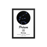 Quadro personalizzato per neonati - segno zodiacale Acquario