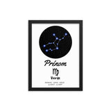 Quadro segno zodiacale Vergine