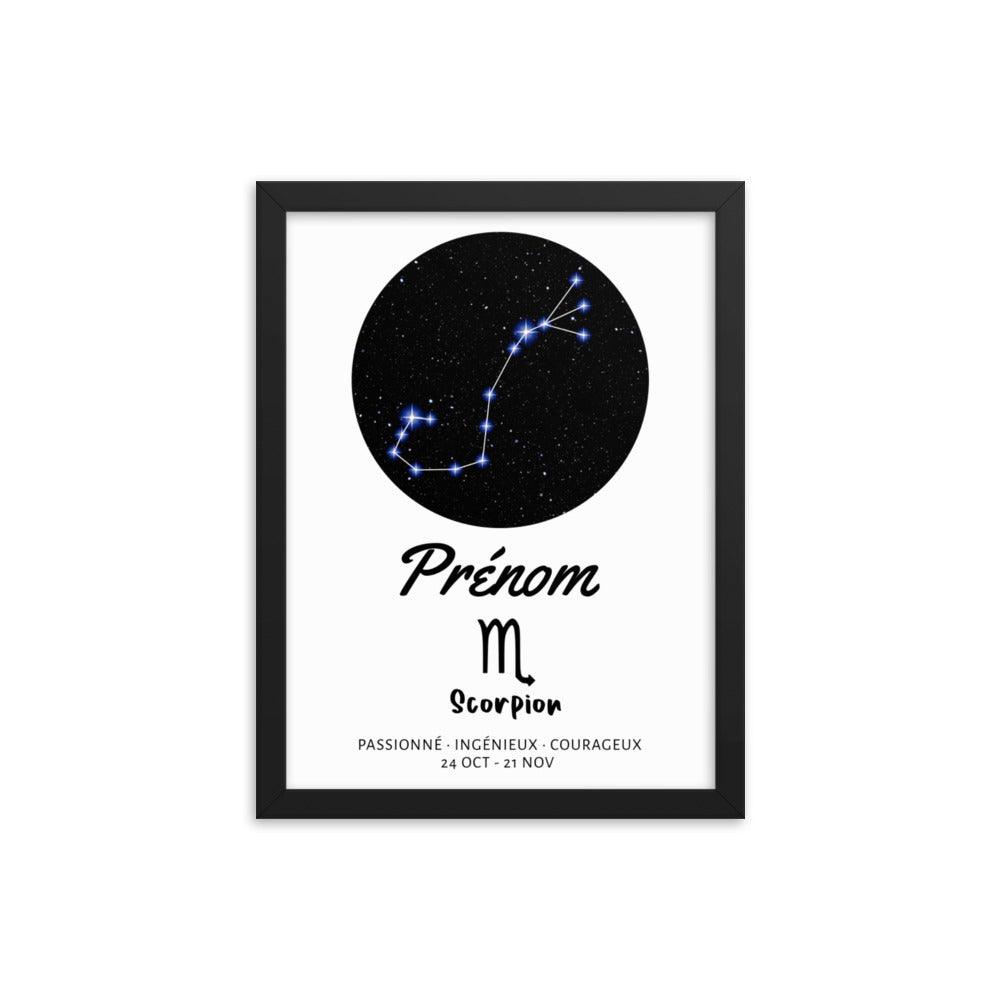 Tableau signe astrologique Scorpion