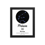 Quadro personalizzato per neonati - segno zodiacale Acquario