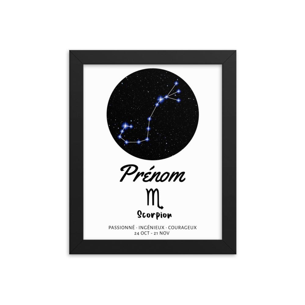 Tableau signe astrologique Scorpion
