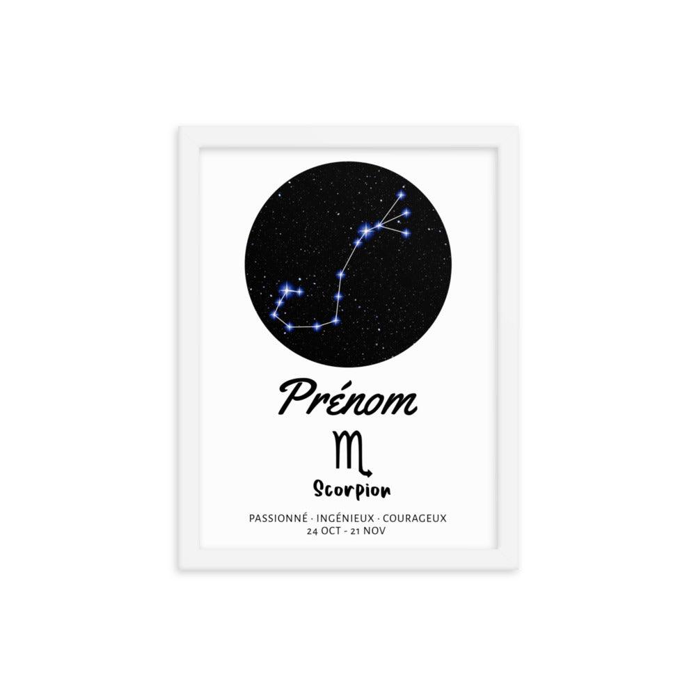 Tableau signe astrologique Scorpion