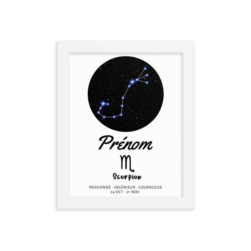 Tableau signe astrologique Scorpion