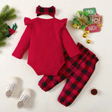 Christmas set - 3 pieces with printed letters