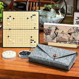 Jeu de Go de voyage magnétique (pochette feutrine)