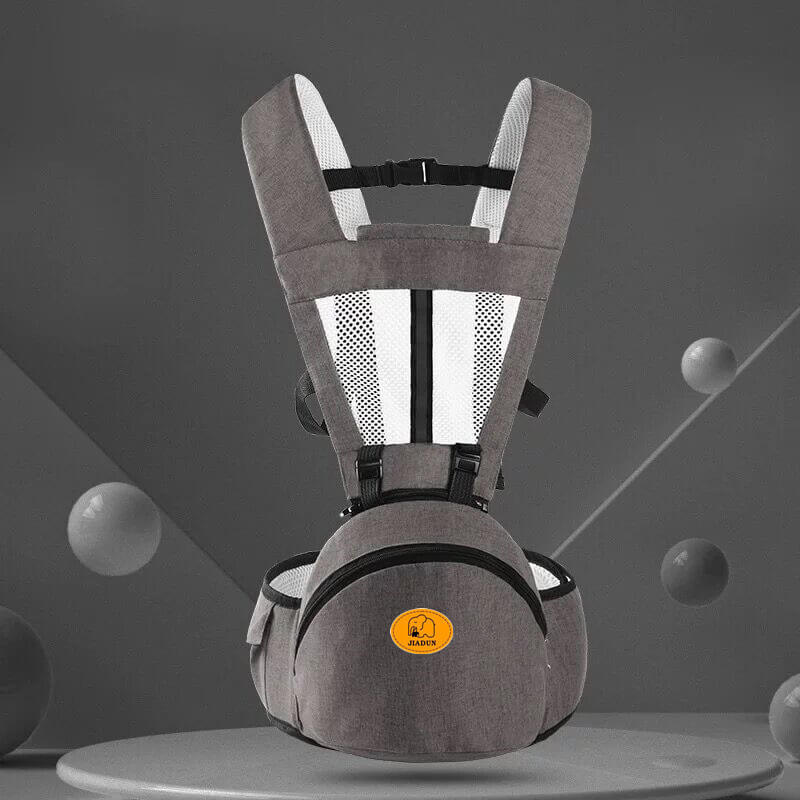 Porte-bébé Ergonomique avec Siège pour Hanche et Poche de Rangement (Grab-and-Go)