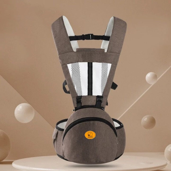 Porte-bébé Ergonomique avec Siège pour Hanche et Poche de Rangement (Grab-and-Go)