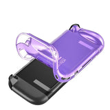 Étui protection console nintendo switch 2 translucide violet pour main confortable et accès facile aux boutons