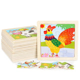 Lot de 10 Puzzles en Bois pour Enfant