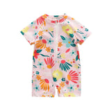 Maillot de Bain Bébé Fille Manches Courtes - Summer