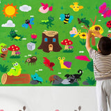 Tableau de Contes Montessori en Feutre (Carte Murale Interactive)