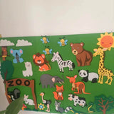 Tableau de Contes Montessori en Feutre (Carte Murale Interactive)