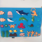 Tableau de Contes Montessori en Feutre (Carte Murale Interactive)