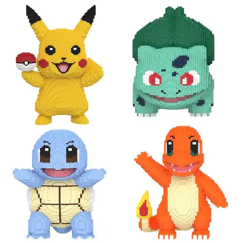 3D Figurine Charmander Bulbasaur Pikachu
