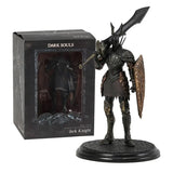 Figurine dark souls black knight avec armure métallique sombre détaillée or et grande épée de l’univers sombre
