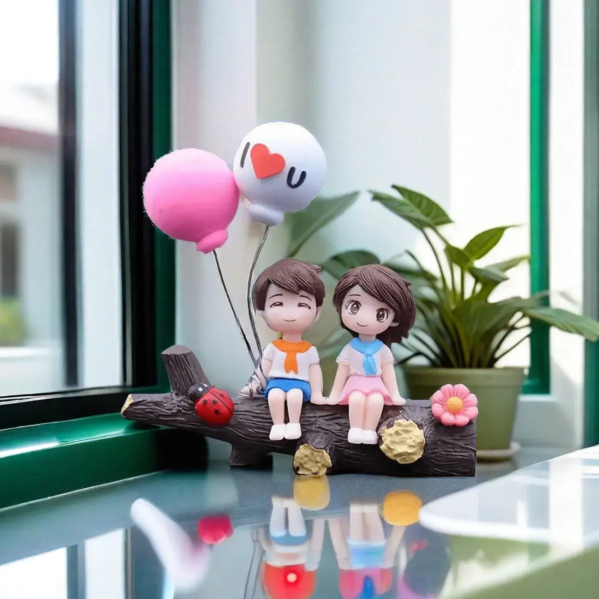 Romantic Decorative Car Figurine