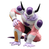 Figurine dragon ball freezer 18cm en violet et blanc avec cornes noires peau rose et armure détaillée