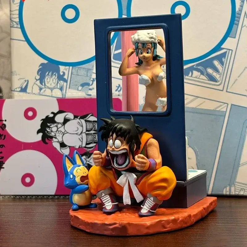 Dragon Ball Z Goku Yamcha Bulma Figure