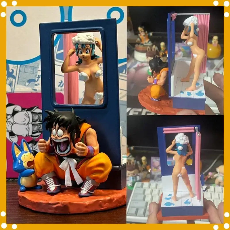 Dragon Ball Z Goku Yamcha Bulma Figure
