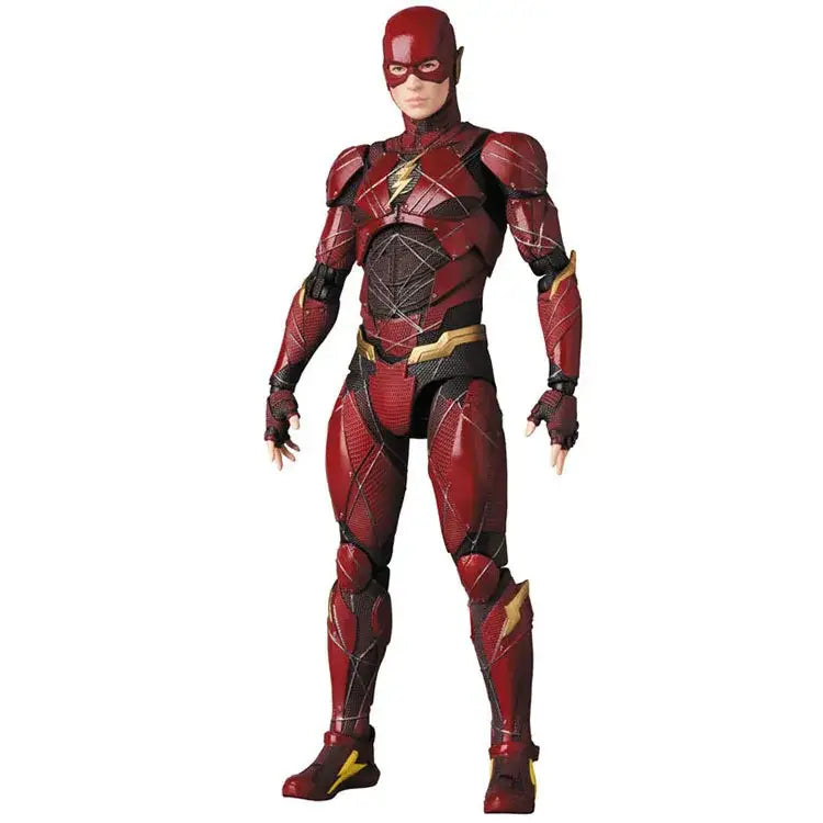 Figurine flash dc justice league rouge et noir avec accents dorés et design détaillé inspiré du film flash justice league