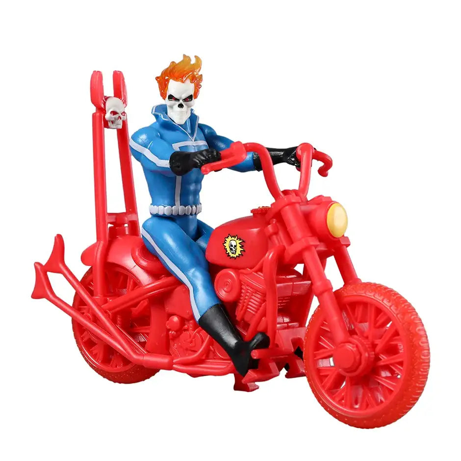 Action Figure Ghost Rider con Moto Marvel