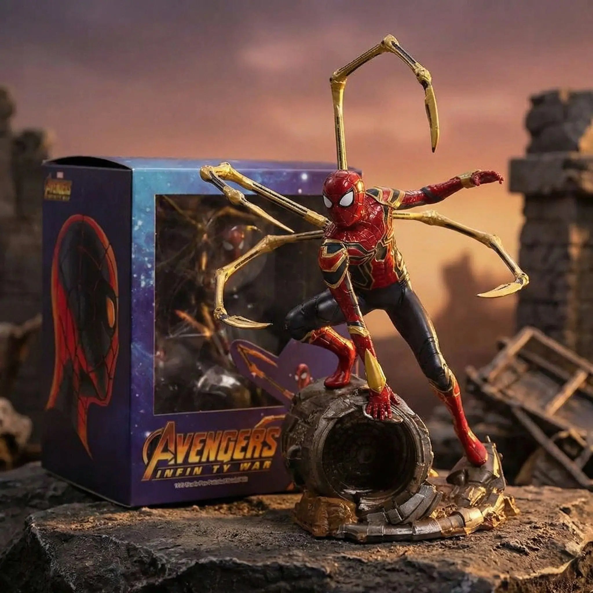 Action Figure Eroe Spiderman su Propulsore
