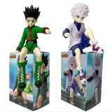 Figurines Hunter x Hunter Kirua Zoldik et Gon Freecss en exposition détaillée