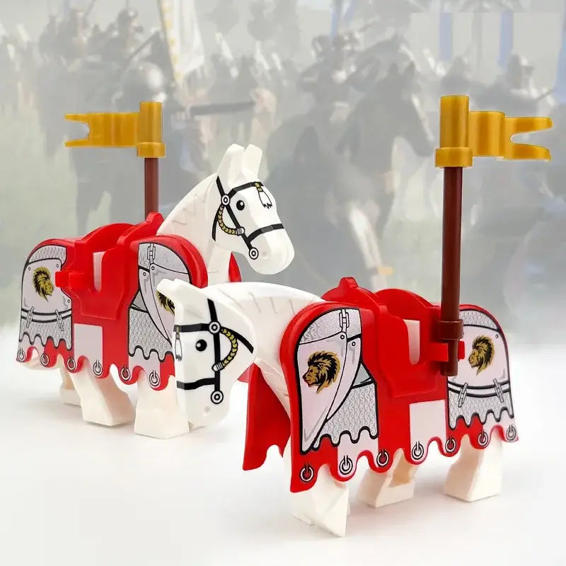 Lego medieval horse figure