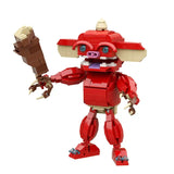 Figurine nano bricks bokoblin zelda botw rouge avec oreilles beige et massue marron en nano briques