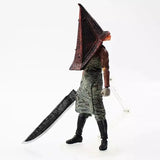 Red Pyramid Head Figurine