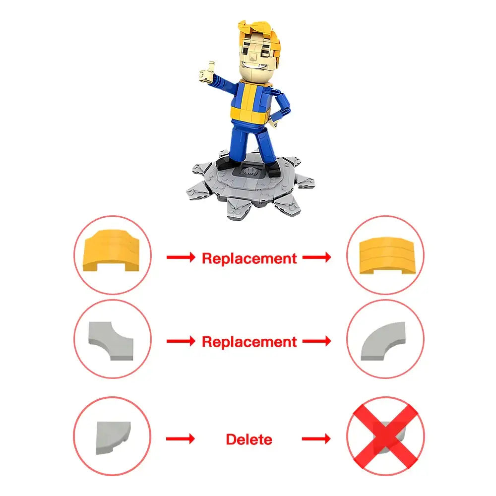 Vault Boy Fallout Buildable Figure