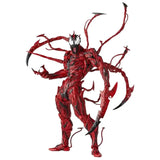 Figurine venom spiderman articulée rouge et noire de carnage avec tendrils acérés et design menaçant