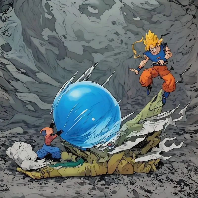 Dragon Ball Z Buu vs Goku Figurines