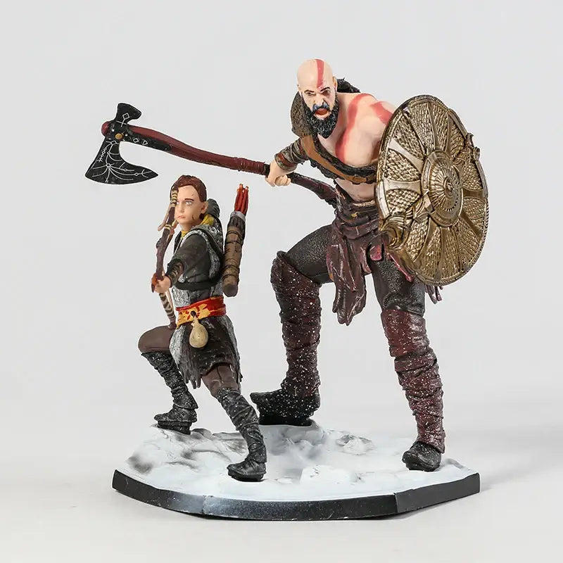 God of War Kratos and Atreus Figurines