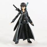 Sword Art Online Kirito Kazuto and Asuna Figurines