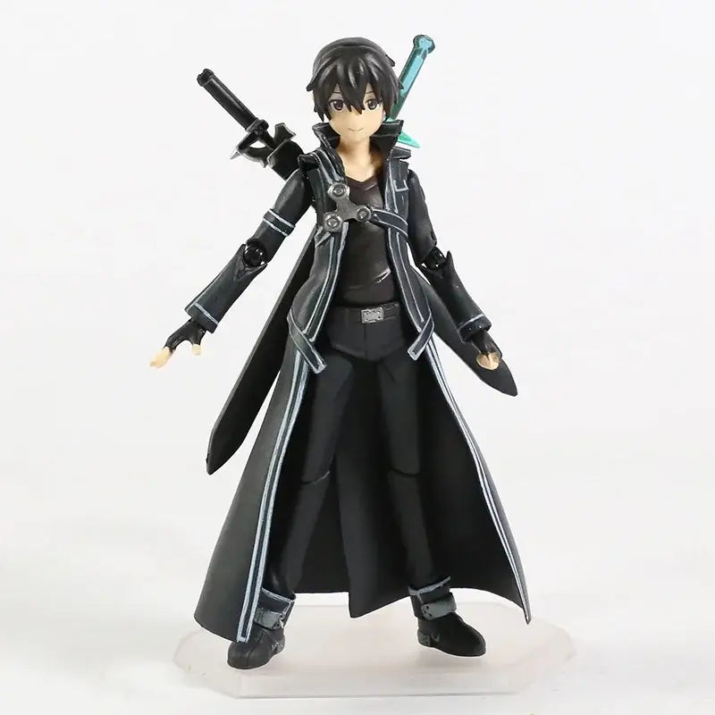 Sword Art Online Kirito Kazuto and Asuna Figurines