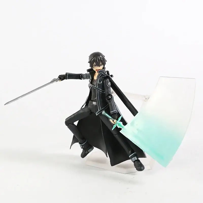 Sword Art Online Kirito Kazuto and Asuna Figurines