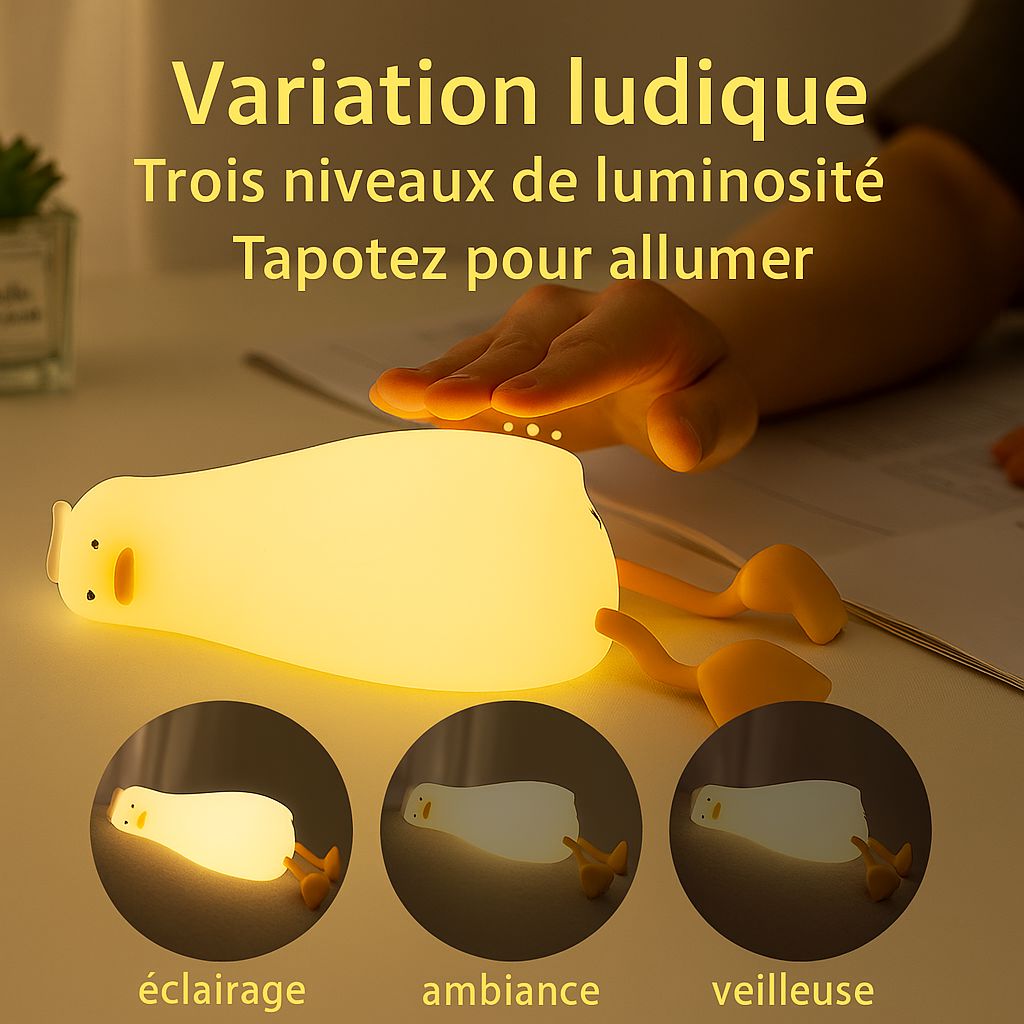 FluffyQuack™ – Rechargeable LED Duck Night Light