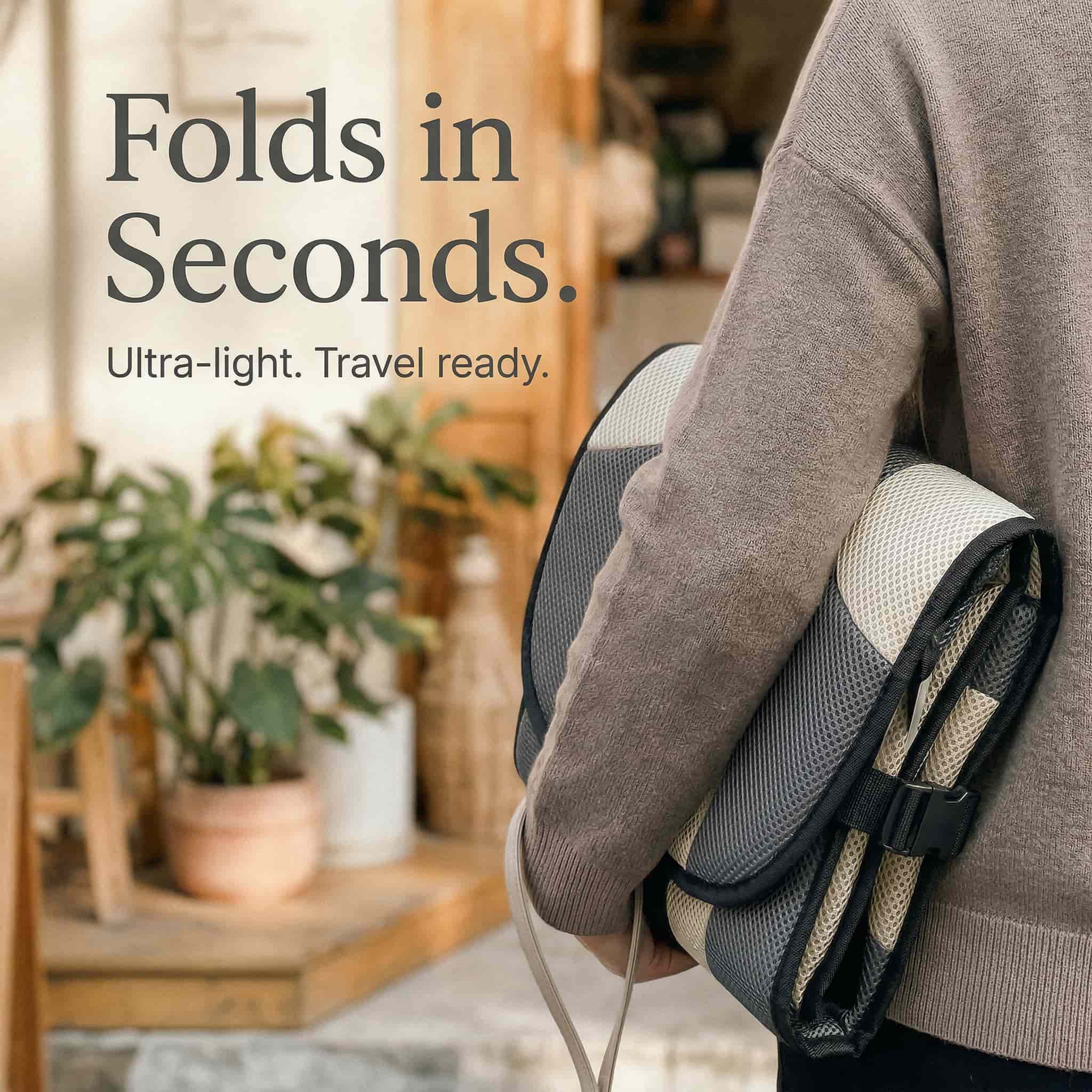 Seggiolino Alzabimbo Portatile Premium CozyLift™ & Cuscino da Viaggio