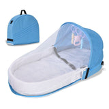 Berceau de Voyage Pliable Portable (Pod Anti-Pression en Lin)
