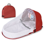 Berceau de Voyage Pliable Portable (Pod Anti-Pression en Lin)