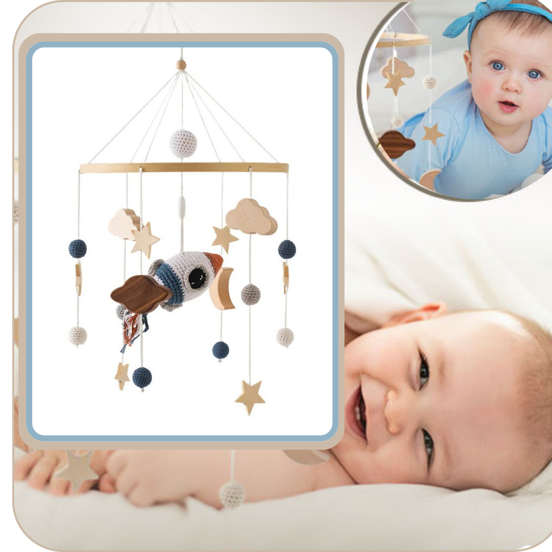 *SPACESHIP* Crib Mobile Nursery Decoration